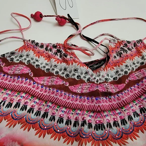 Shahida Parides Python Halter Maxi Dress - Picture 7 of 16